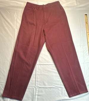 Vintage Hunters Run Maroon Denim High Waisted Mom Jeans 100% cotton